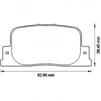 Гальмівні колодки задн.Camry CV2 96-,Camry MCV3 01- Jurid 572559J