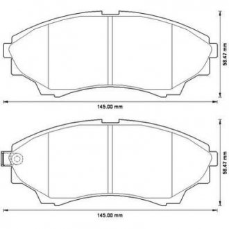 Тормозные колодки передн.Ranger,Mazda BT-50 99- Jurid 572572J