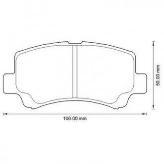 Тормозные колодки дисковые Wagon R+ 97-00 Jurid 572589J