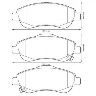 Колодки тормозные передние Honda CR-V III 2.0 i-VTEC, 2.2 i-CTDi 07- Jurid 572605J