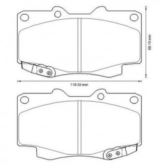 Гальмівні колодки передні Hilux 06- Jurid 572625J