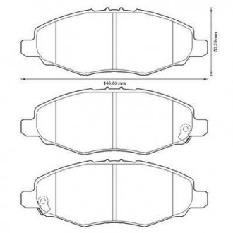 Гальмівні колодки передн.Hilux III 05- Jurid 572641J