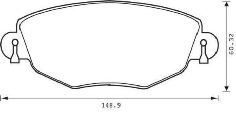 Колодки гальмівні передні MONDEO 00- Jurid 573013J