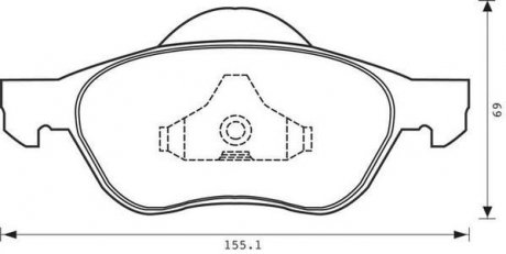 Колодки гальмівні передні ESPACE 02- Jurid 573025J