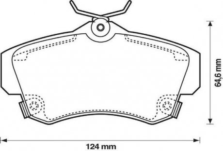 Тормозные колодки, дисковый тормоз (набор) Jurid 573033J