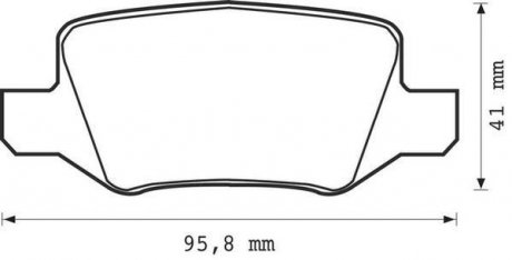 Колодки тормозные задние (14.3 мм) (система TRW) MB A-Class Vaneo 97-11 Jurid 573082J