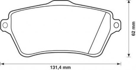 Гальмівні колодки передні Freelander 00- Jurid 573102J