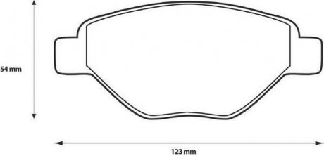 Гальмівні колодки передні Megane II 1.4 16V 02- Jurid 573123J