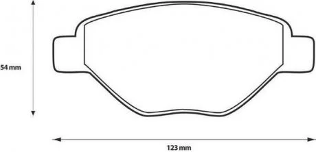 Гальмівні колодки передні Megane II 1.4 16V 02- Jurid 573123J