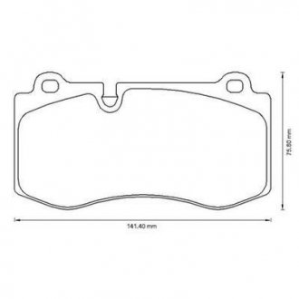 Колодки тормозные передние Mercedes W221/C216/R230 05- Jurid 573178J