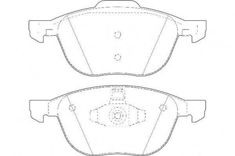 Гальмівні колодки передн.C-Max,Focus II,III,Kuga I,II Mazda 3,5,Volvo 03- Jurid 573209D