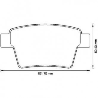 Тормозные колодки задн.Mondeo III 04-,Jaguar X-Type 04- Jurid 573218J (фото 1)