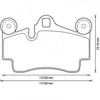 Гальмівні колодки задн. Audi Q7 3.0TDI 4.2TDI 6.0TDI Jurid 573227J