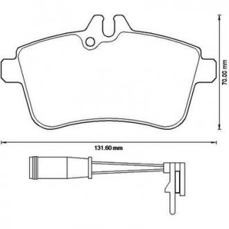 Тормозные колодки передние Mercedes W169, W245 04- Jurid 573230J