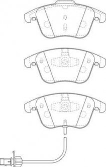 Гальмівні колодки передн.Audi A4/5 07- Jurid 573258JC