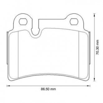 Тормозные колодки задние VW Touareg 2.5-6.0 02- Jurid 573297J