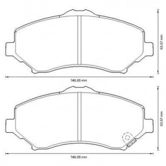 Гальмівні колодки передн.Grand Voyager,Dodge Nitro,Cherokee 07- Jurid 573298J