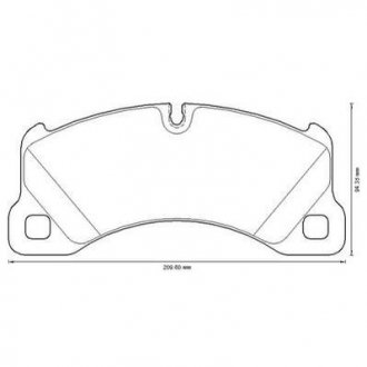 Тормозные колодки передн.Touareg 10-,Porsche Cayenne 07- Jurid 573329J