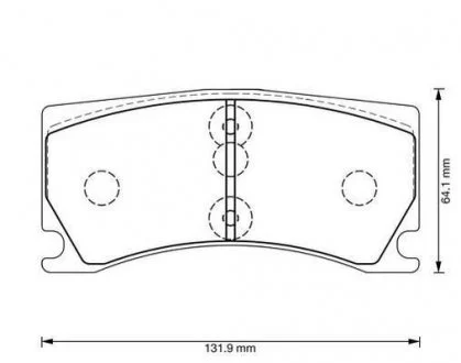 Дисковые тормозные колодки Jurid 573372J