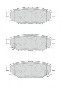 Тормозные колодки задние Subaru Impreza, Forester, Legacy, Outback, XV Jurid 573380J (фото 1)