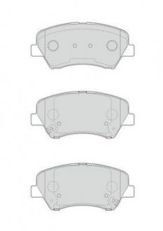 Гальмівні колодки передні KIA Ceed, Carens / Hyundai i30, Elantra V, Jurid 573406J