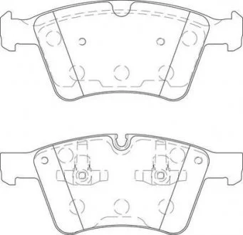 Дисковые тормозные колодки Jurid 573424J