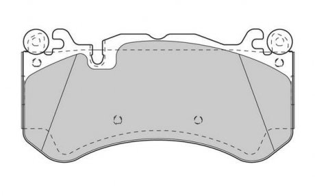 Тормоз. колодки перед. C-CLASS (W204) C 63 AMG 08-14, E-CLASS (W212) E 63 AMG 09-15 Jurid 573425J