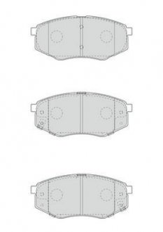 Тормозн.колодки передн.ix20,Kia Soul II 10- Jurid 573454J