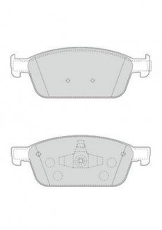 Гальмівні колодки передн.Focus III ST 12-,Kuga II 13-,Transit Connect 15- Jurid 573460J