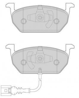 Тормозные колодки передн.Audi A3 13-,Seat Leon,Skoda Octavia III,Golf VII 12- Jurid 573606J (фото 1)