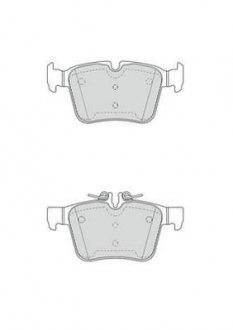 Тормозные колодки задние (16.2 мм) (система ATE) MB (W205) 13- Jurid 573609J (фото 1)