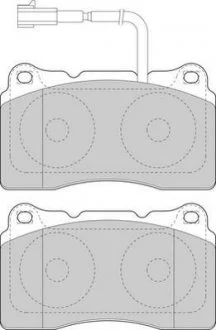 Гальмівні колодки перед. 147, 156, 159 Jurid 573637J