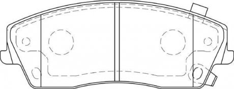 Торм. колодки передн. 300C (LX) 3.0 CRD 11-, 300C 3.5 04-12, DODGE CHALLENGER 3.6 11- Jurid 573643J