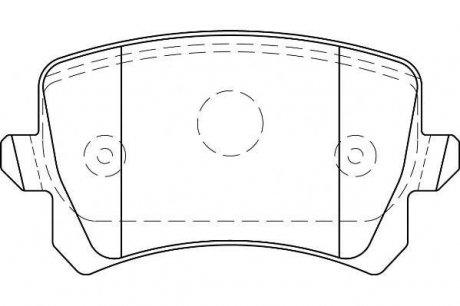 Гальмівні колодки задн. Audi A3 03-Golf V, Caddy III, TouranSkoda Octavia Jurid 573667J