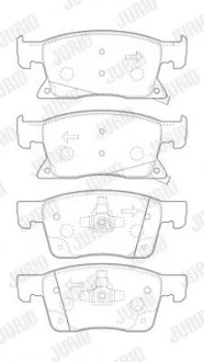 Гальмівні колодки передн. ASTRA K 15- Jurid 573702J