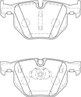 Гальмівні колодки задн. BMW E90 E60 E70 2,0-3,0 Jurid 573744J