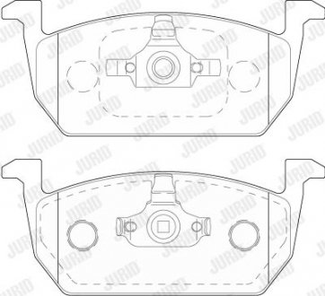 Гальмівні колодки передні VW POLO, T-CROSS/AUDI A1/SEAT ARONA,IBIZA/SKODA KAMIQ, SCALA Jurid 573833J