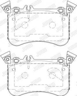 Гальмівні колодки передні AMG A-Class, CLA, GLA Jurid 573851J