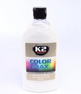 Полироль восковой для кузова оттеночный белый. / PERFECT COLOR MAX WHITE 500ML K2 K025BI (фото 1)