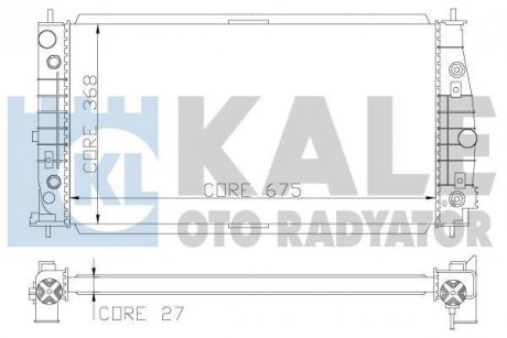 Радіатор охолодження 300M 2.7/3.5 99- KALE 341935