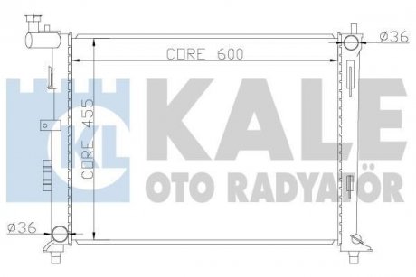 Радіатор охолодження i30,Elantra,Kia Ceed 1.4/1.6 06- KALE 341980