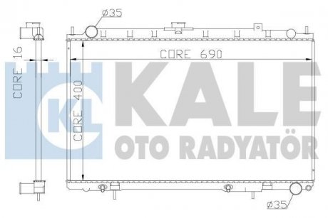 Радіатор охолодження Maxima QX IV 2.0/3.0 00- KALE 342045