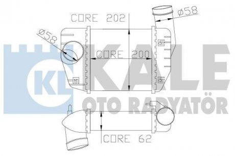 Інтеркулер Audi A6 2.0TDI 04- KALE 342200 (фото 1)