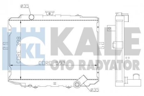 Радіатор охолодження H100,H-1 2.5D 97- KALE 342295