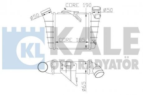 Інтеркулер Polo, Skoda Fabia I, II, Roomster 1.4/1.9TDI KALE 342300