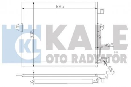 Радіатор кондиціонера W164/X167,G/M/R-Class KALE 342630