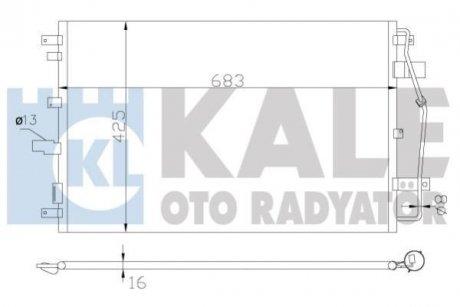 Радиатор кондиционера XC90 I 02- KALE 342650