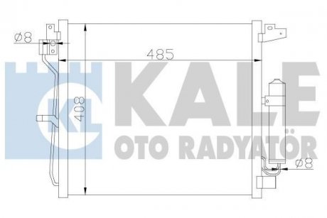 Радіатор кондиціонера Juke 1.5dCi 10- KALE 343160