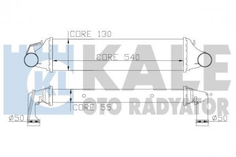 Интеркулер 3 E46 320/330d 99- KALE 343400