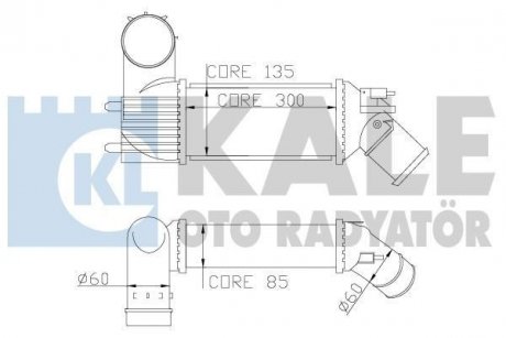 Інтеркулер C5 I,II,Peugeot 406,607 2.0/2.2HDI KALE 343600 (фото 1)